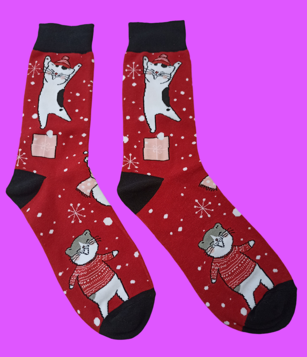 Snowflake Christmas Socks