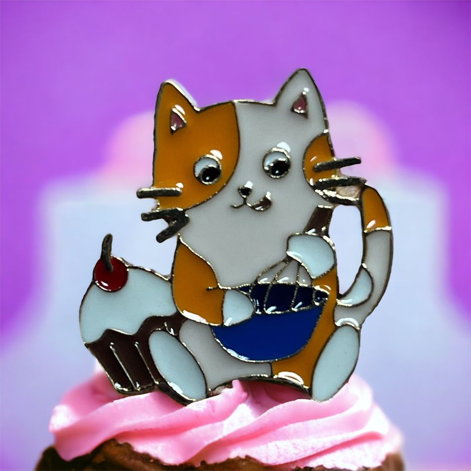 Baker Cat Pin Badge