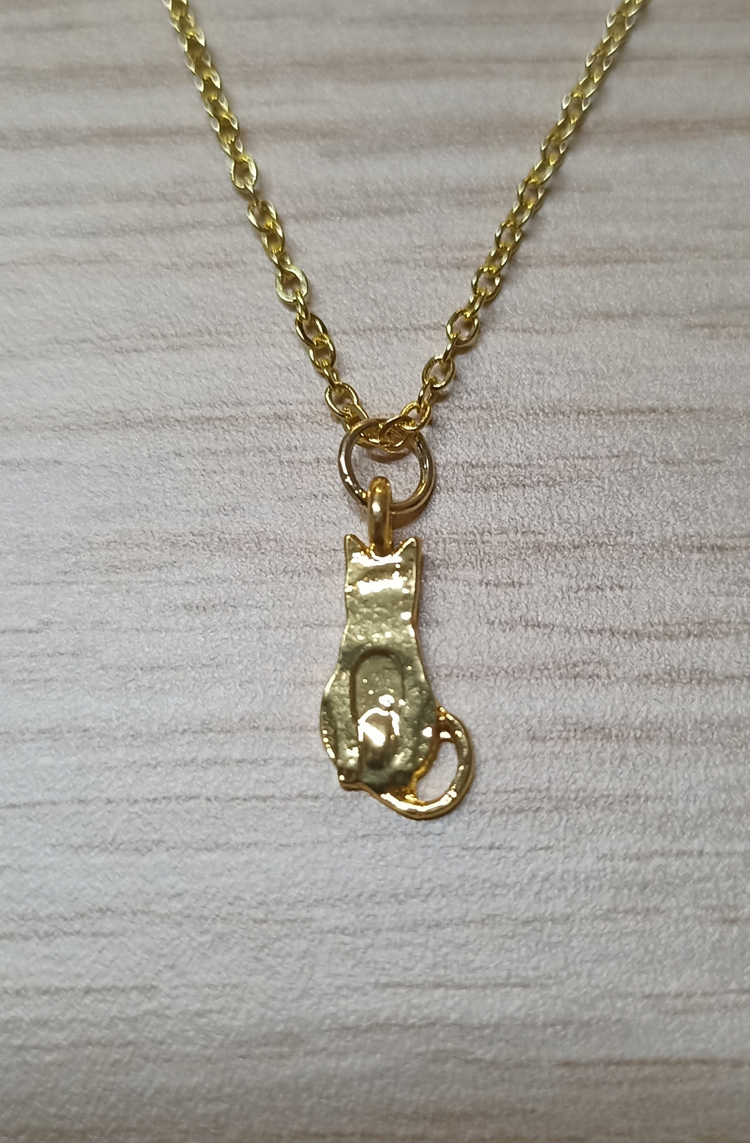 Gold Cat Necklace