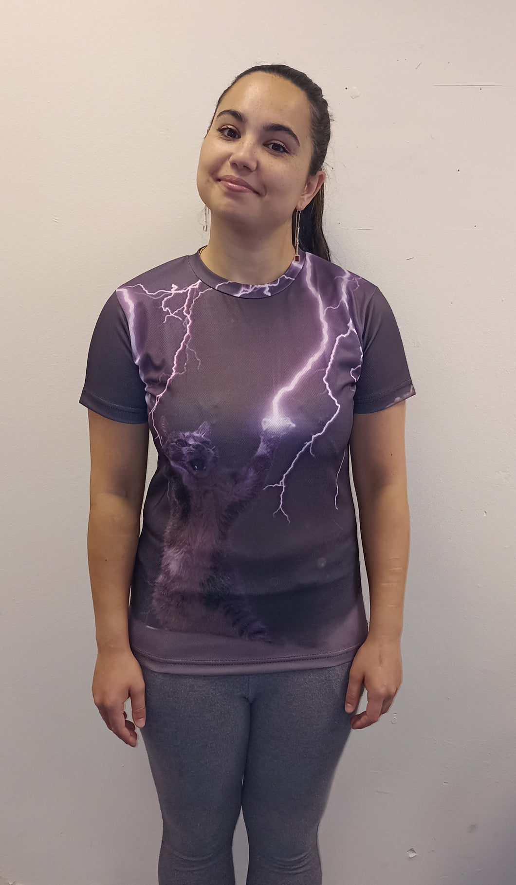 Purrple Lightning Cat Ladies T-Shirt