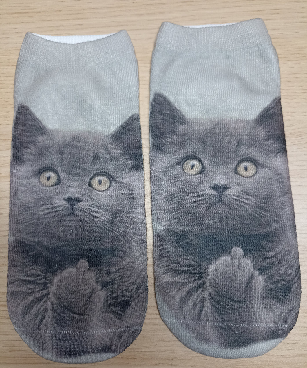 Boo the Cat Ankle Socks