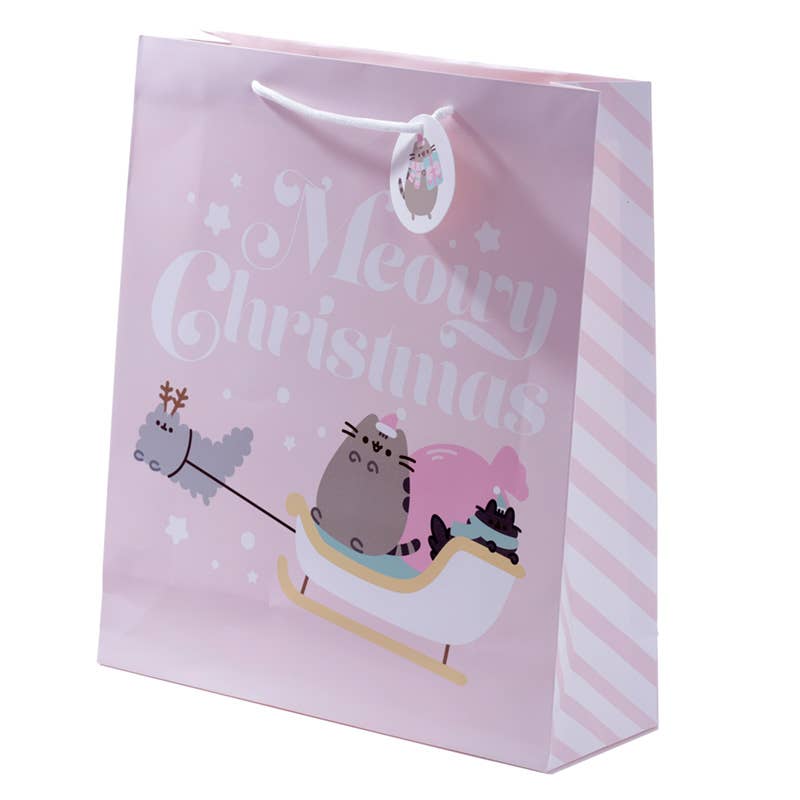 Pusheen Cat Christmas Holidays Gift Bag - Extra Large